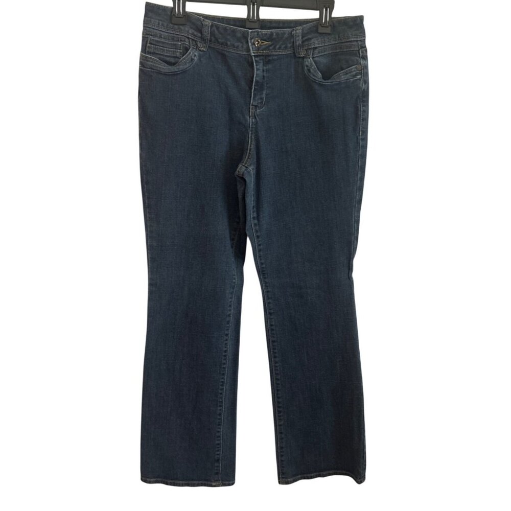 Simply Vera Vera Wang Womens Straight Leg Denim Jeans Size 12 Mid Rise